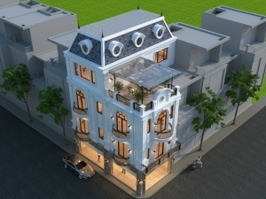 Hồ sơ thiết kế nhà phố 3 tầng HL53069