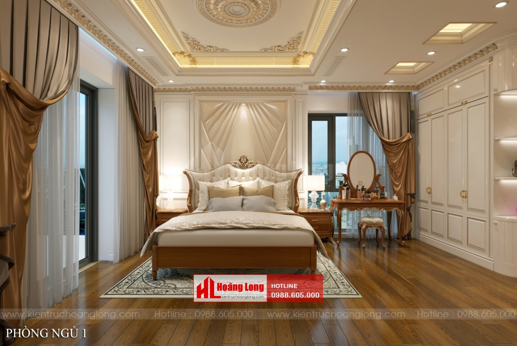 Hồ sơ thiết kế nội thất chung cư 4 phòng ngủ HL53237